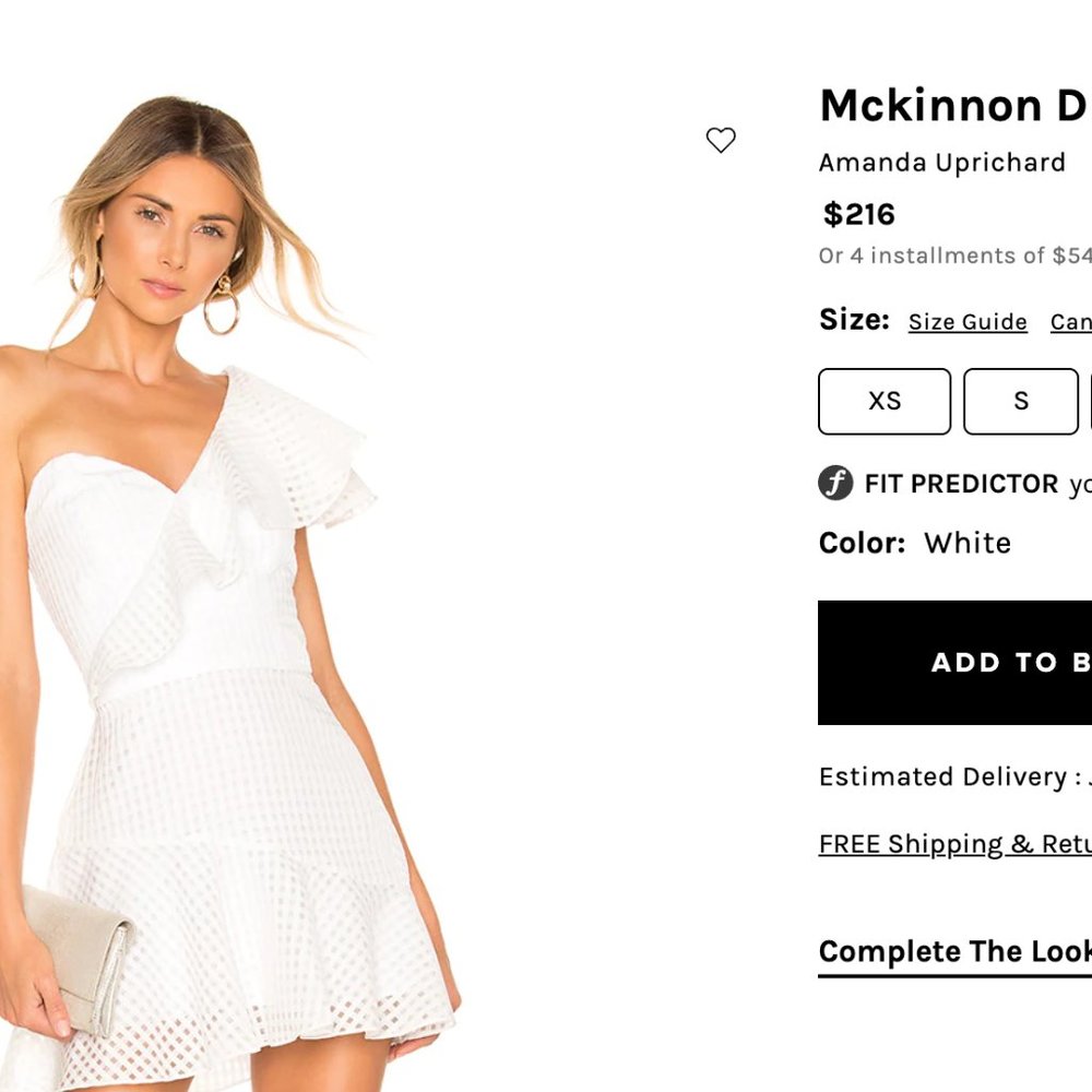 Amanda Uprichard White Ruffle Dress Small - McKinnon Dress